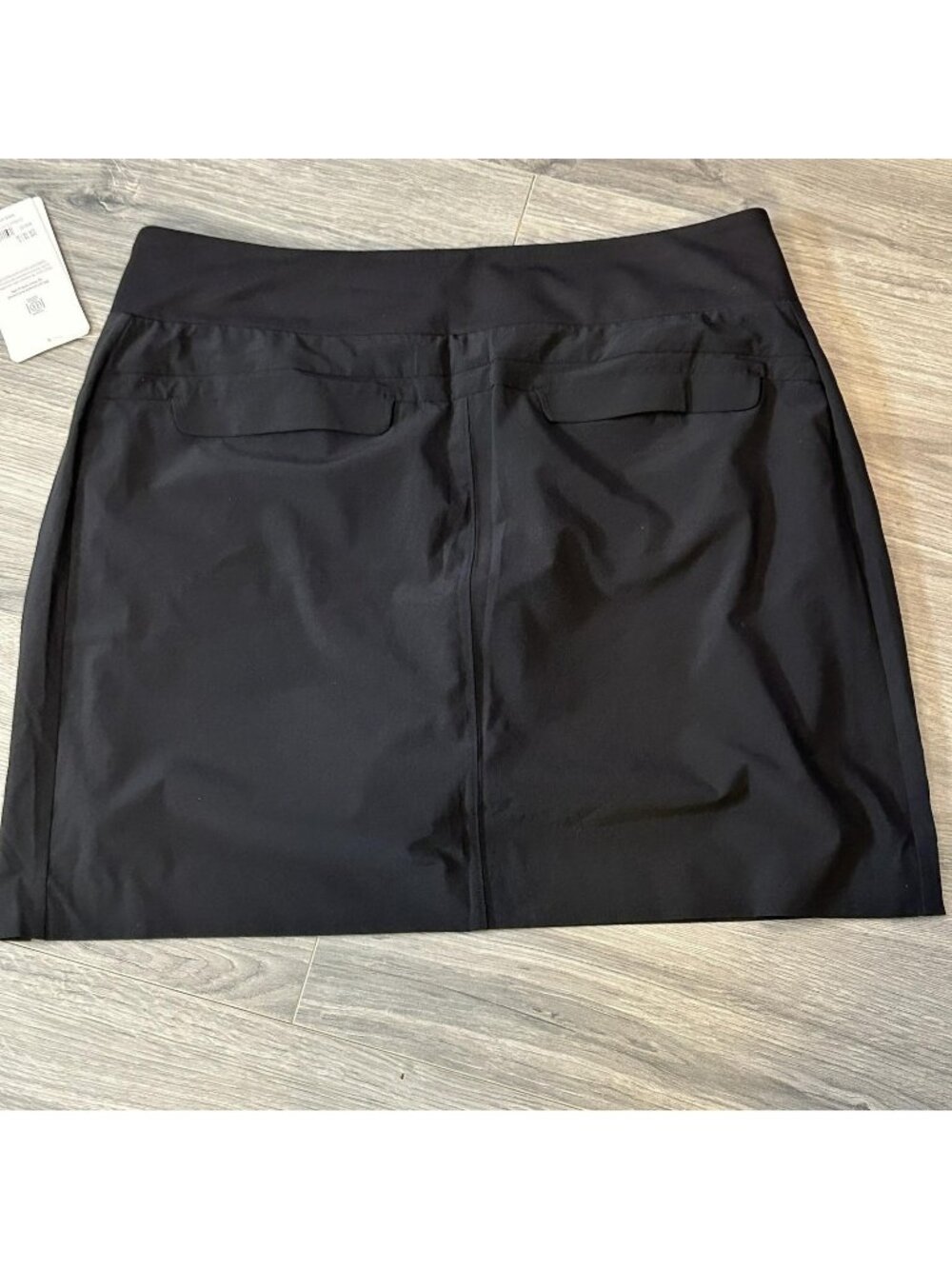 Athleta Soho Skort Womens 16 Tall Soho Black Featherweight Stretch Lined UPF Sun